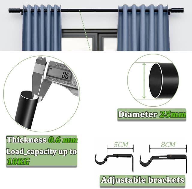 Thumbnail 4 de Tringle Rideau Extensible 84â185 cm đ