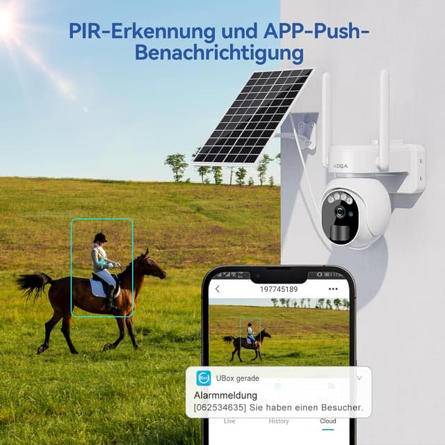 Thumbnail 3 de Xega 4G LTE Telecamera Solare 2K PTZ