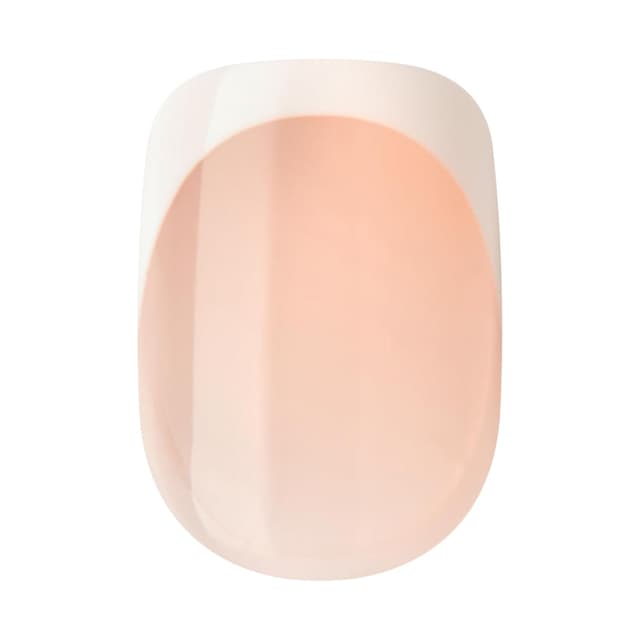 Thumbnail 6 de KISS imPRESS No Glue Mani Press On Nails (French, Model) in White, Short Squoval—Includes 30 Nails