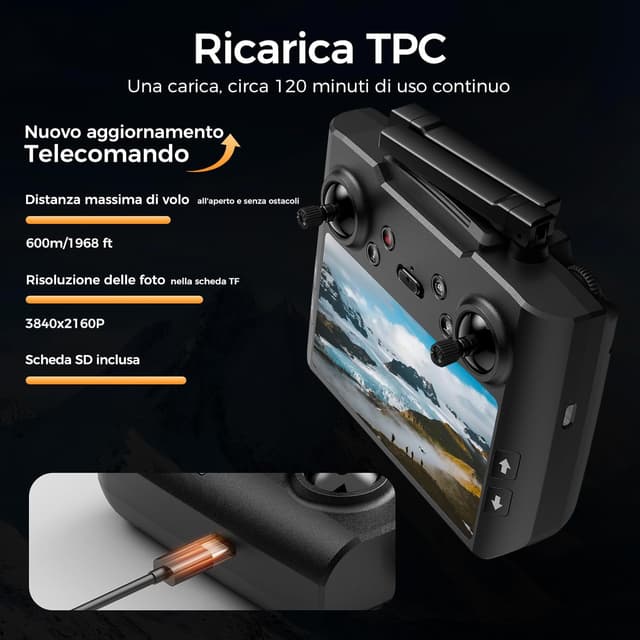 Thumbnail 5 de H11 GPS Drone con Telecamera 4K meno di 249g