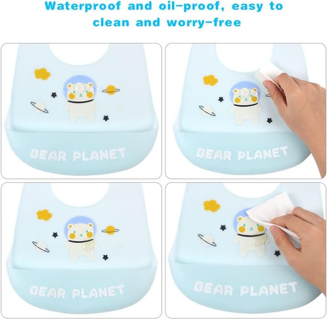 Thumbnail 5 de Vicloon Bavaglini in Silicone 2 pezzi