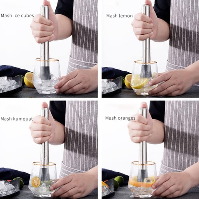 Thumbnail 3 de Professioneller Cocktailstössel Edelstahl 20 cm