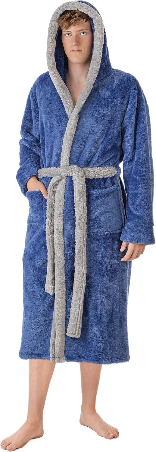 Detalle de LEBENGOOD Robe de chambre homme 100% microfibre