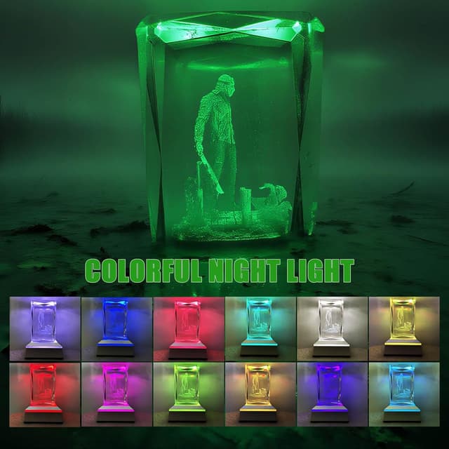 Detalle 2 de 3D Crystal Horror Lamp LED Night Light