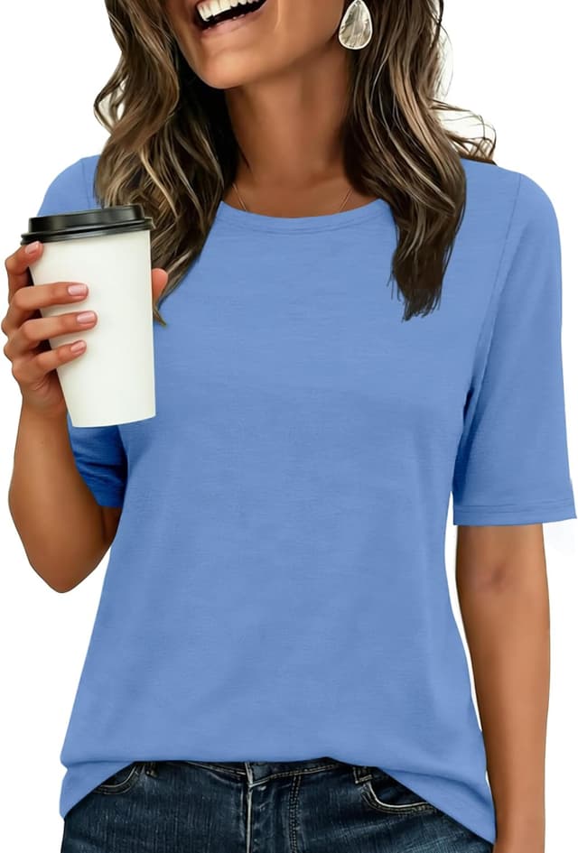 Thumbnail 6 de ANRABESS basic crewneck tee, regular fit