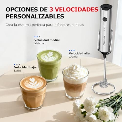 Detalle 2 de Bonsenkitchen Mousseur à lait 3 vitesses ⚙