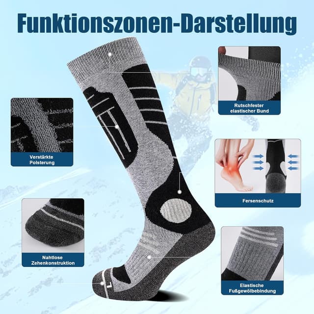 Thumbnail 5 de SukModen Calzini da Sci in Lana di Merino