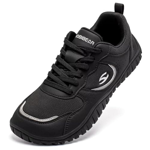Detalle de HOBIBEAR zapatos barefoot para mujer con caja de dedos ancha y suela cero drop