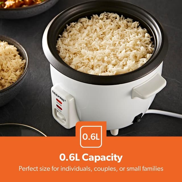 Detalle de Geepas 0.6L Electric Rice Cooker, 300W
