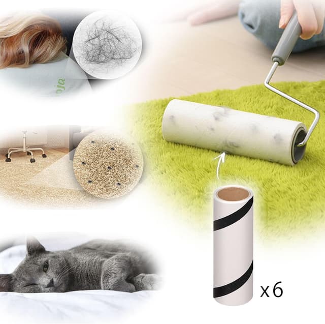 Thumbnail 1 de Iris Ohyama CCNS-6RN CCNB-RN Rodillo recargas 6×90 hojas 🐾