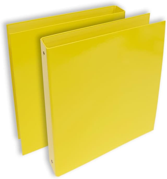 Detalle de Confezione da 2 raccoglitori ad anelli Favorit CF 2 Sprint in cartone 22 x 30 cm con 4 anelli da 30 mm, colore giallo