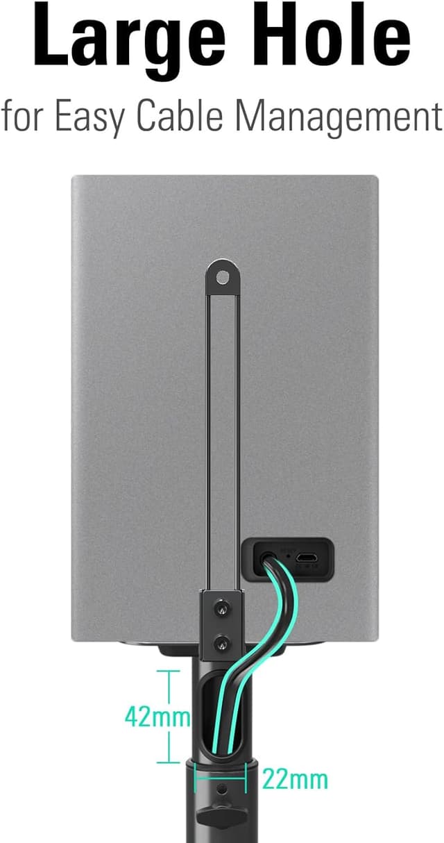 Detalle 2 de Mounting Dream height-adjustable speaker stands for satellites up to 5 kg (set of 2)