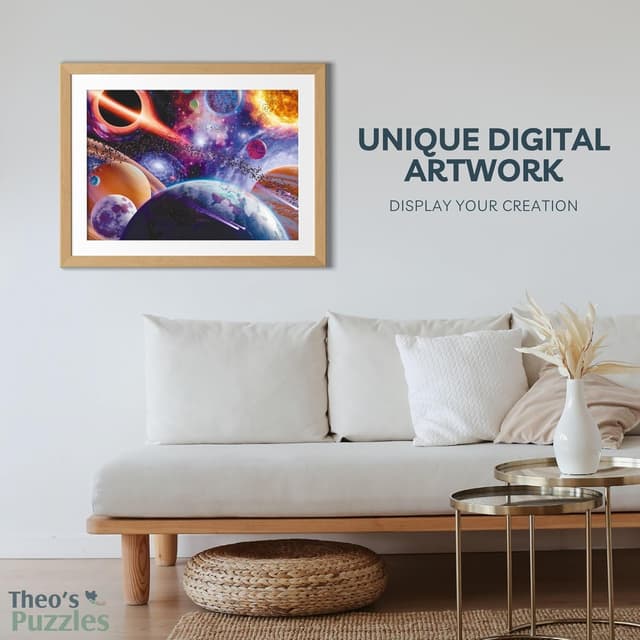 Thumbnail 4 de Theo's Puzzles 1000-piece Jigsaw Puzzle — Solar System 🧩