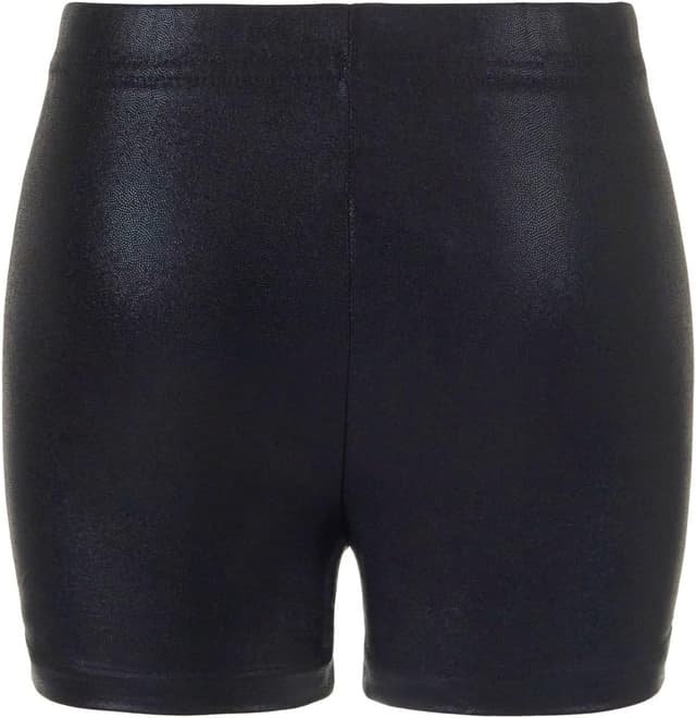 Detalle de Girls’ three-piece gymnastics leotard set with sparkling gradient design