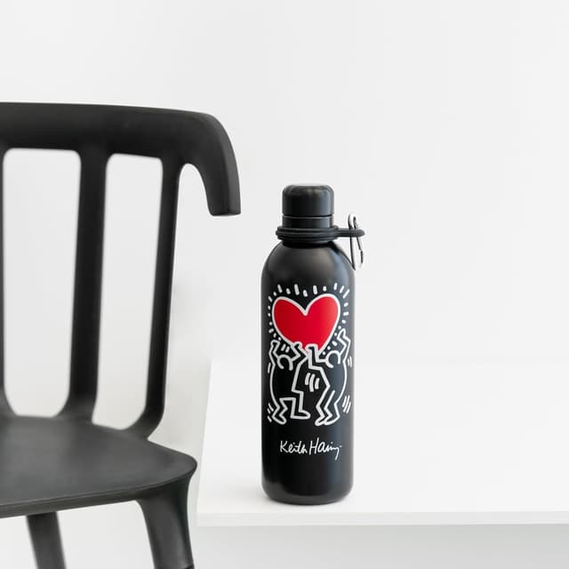 Detalle de Grupo Erik Botella de agua acero inoxidable Keith Haring 500ml 🥤