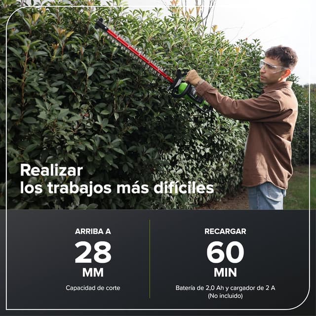 Detalle 2 de Greenworks Cortasetos 66 cm 40 V sin batería