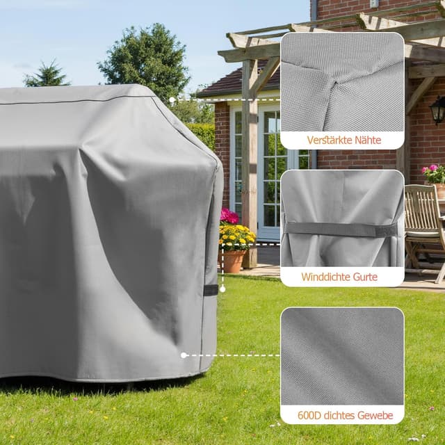 Detalle de 170 cm Grill-Abdeckung für Weber Summit 400/Genesis II 400 (7108) – 600D wasserdicht