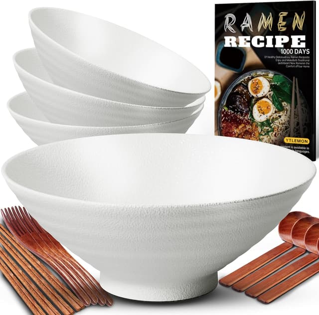 Thumbnail 6 de YTLEMON 9.4" Tazones de cerámica para ramen 2 unidades
