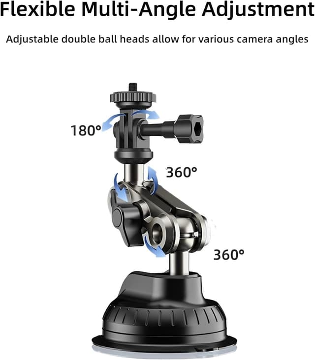 Detalle de XUNNIU supporto ventosa action cam 1/4