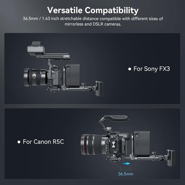Detalle de SMALLRIG 4063 V-Mount Battery Plate for DSLR
