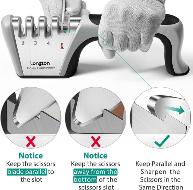 Thumbnail 5 de Longzon 4-in-1 Knife Sharpener 🔪