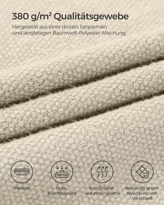 Detalle 1 de SONGMICS Hängematte mit Gestell 210 x 150 cm