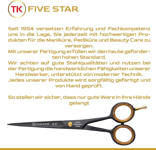 Thumbnail 6 de TK FIVE STAR Midnight Premium 6,5'' Haarschere