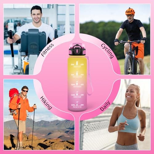 Thumbnail 6 de Grsta 1 Litro botella de agua deportiva con pajita