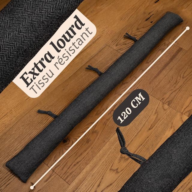 Thumbnail 5 de Praknu Boudin Anti Froid pour Fenêtres jusqu'à 120 cm Gris