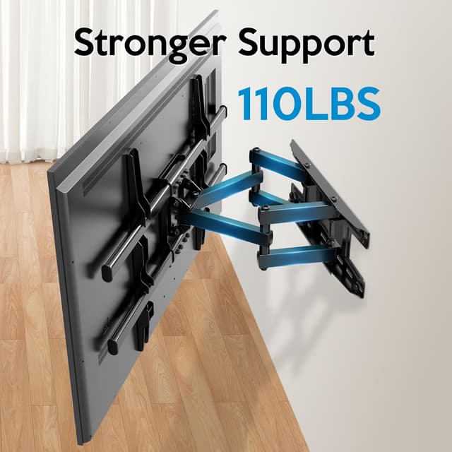 Detalle 2 de c-mounts C-MOUNTS Full Motion TV Wall Mount for 37–75" Curved & Flat TVs (Dual Articulating Arms)