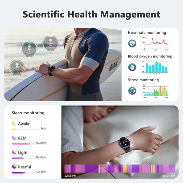 Detalle 2 de Blackview Smart Watch for Men Women — Answer/Make Call 1.43" AMOLED