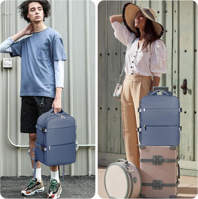 Thumbnail 6 de Underseat Cabin Bag 45x36x20 for EasyJet: Waterproof Travel Backpack with Anti-Theft Pocket and USB Port