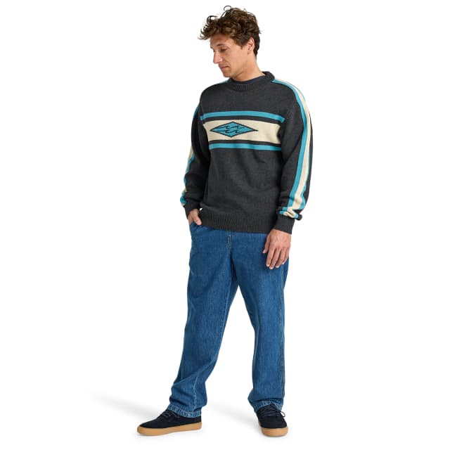 Detalle de Billabong Unlock Diamond: jersey de hombre cerrado de acrílico y algodón