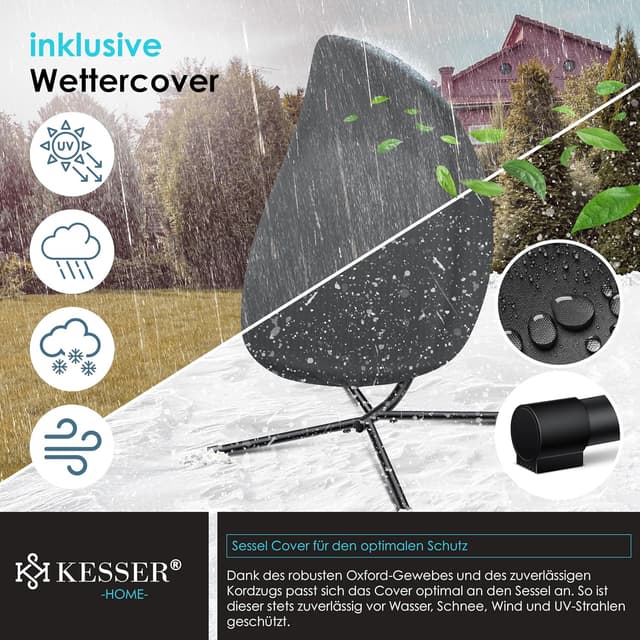 Thumbnail 6 de KESSER Luxe Hängesessel mit Gestell