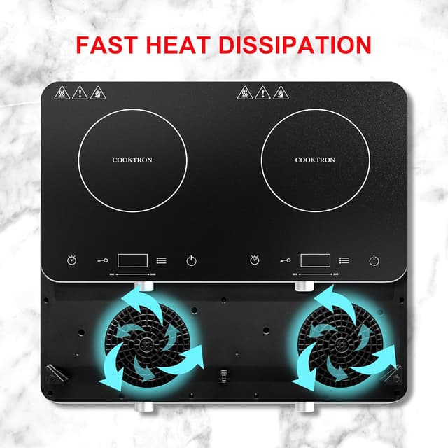Thumbnail 3 de COOKTRON 2-Burner Induction Stove