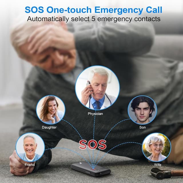 Detalle de artfone C1+4G 4G big button phone