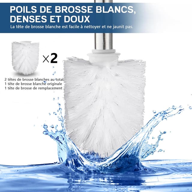 Thumbnail 2 de FIISAYL Brosse WC Argent Mat