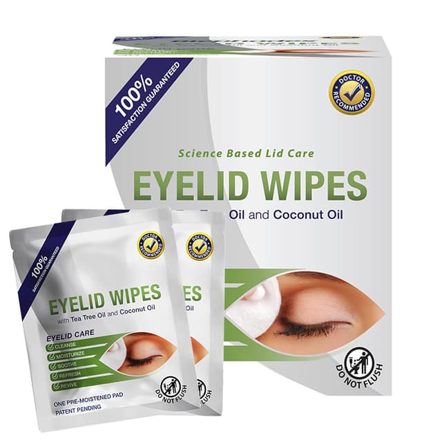 Imagen de Lunovus Premium Eyelid Wipes with Tea Tree and Coconut Oil – 30 Count 📦 en OfertitasTOP