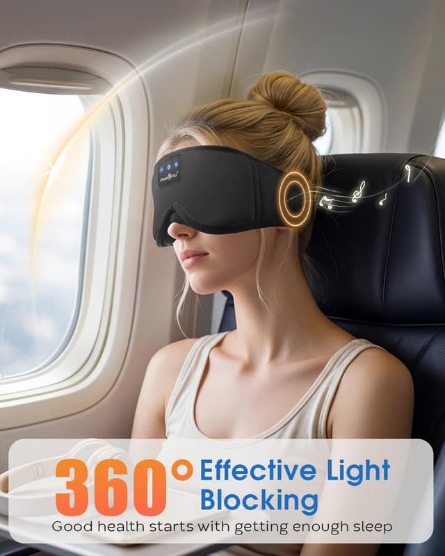 Thumbnail 4 de MUSICOZY 3D Schlafmaske Kopfhörer 16 Stunden
