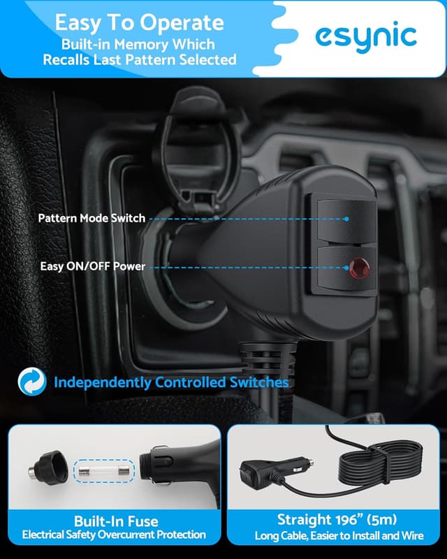 Thumbnail 6 de eSynic magnetic beacon light bar 71.5cm