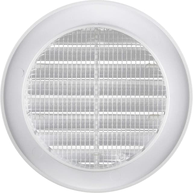 Detalle 2 de Awenta Lüftungsgitter aus ABS-Kunststoff rund Ø 90/115 mm, weiß