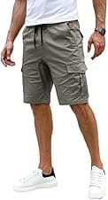 Detalle de Kurze Cargo Shorts für Herren mit 6 Taschen