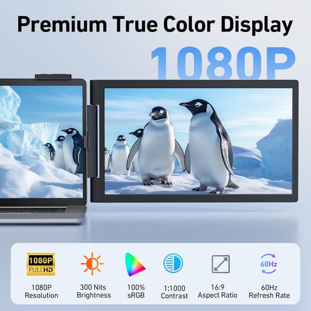 Detalle de Pornitor 14" laptop screen extender