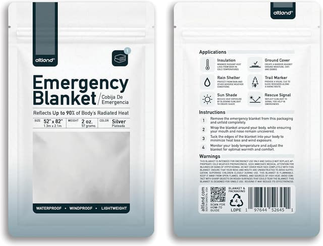 Thumbnail 2 de Altland Emergency Blankets 10-Pack