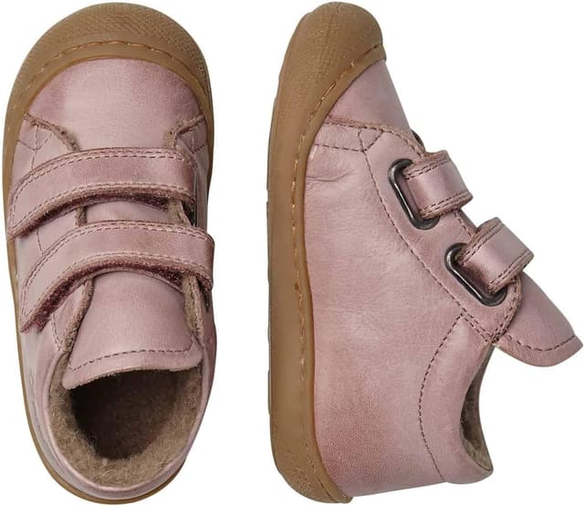 Detalle de Naturino Cocoon VL-Lauflernschuhe aus Nappaleder mit Wollfutter in Altrosa (24)