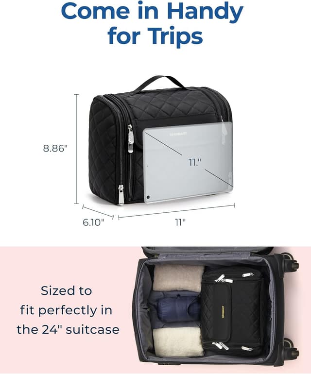 Thumbnail 4 de BAGSMART Makeup Bag with Hanging Hook