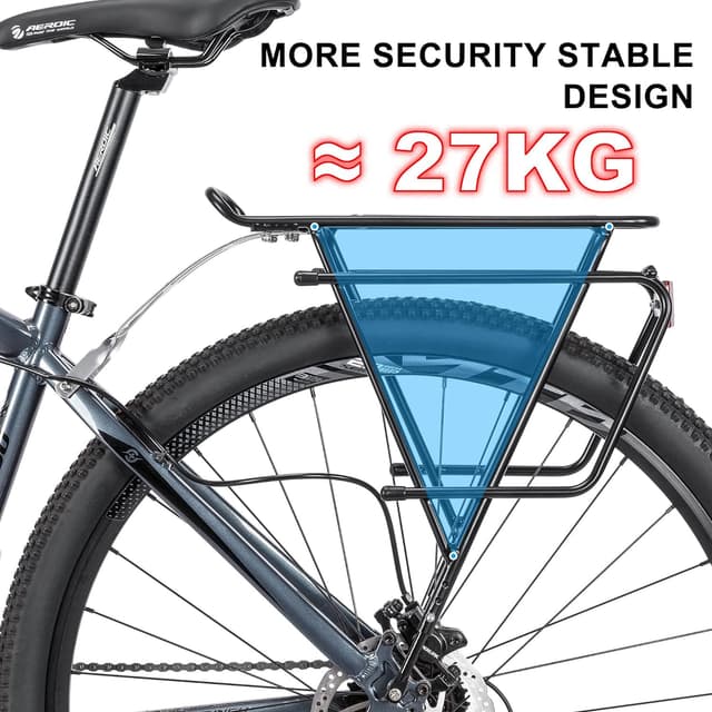 Thumbnail 3 de CXWXC Bicycle Rack 27kg rear touring rack