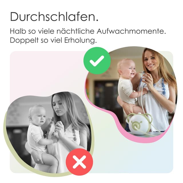 Detalle de Nosiboo Pro Baby Nasensauger elektrisch – mit Colibri-Saugkopf, drehbarer Saugkraft