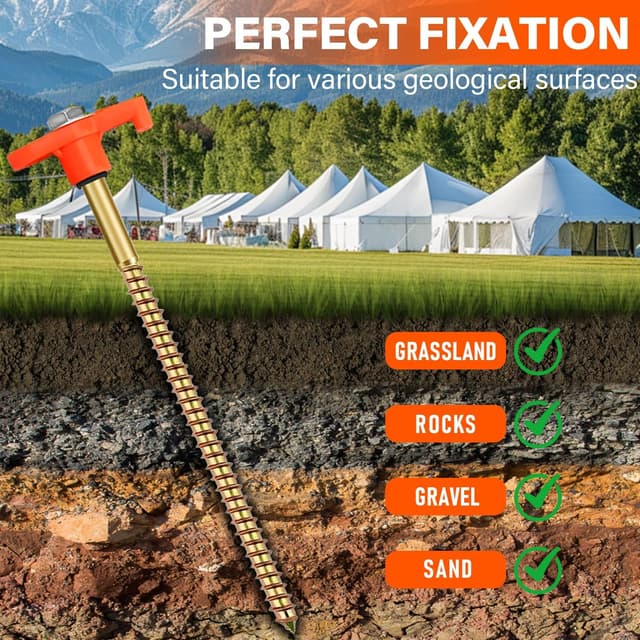 Thumbnail 1 de RIZENCE tent pegs set 20cm heavy duty