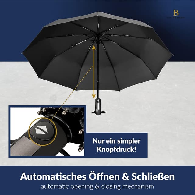 Thumbnail 6 de LOGAN & BARNES Manchester Taschenschirm 140 km/h ☔